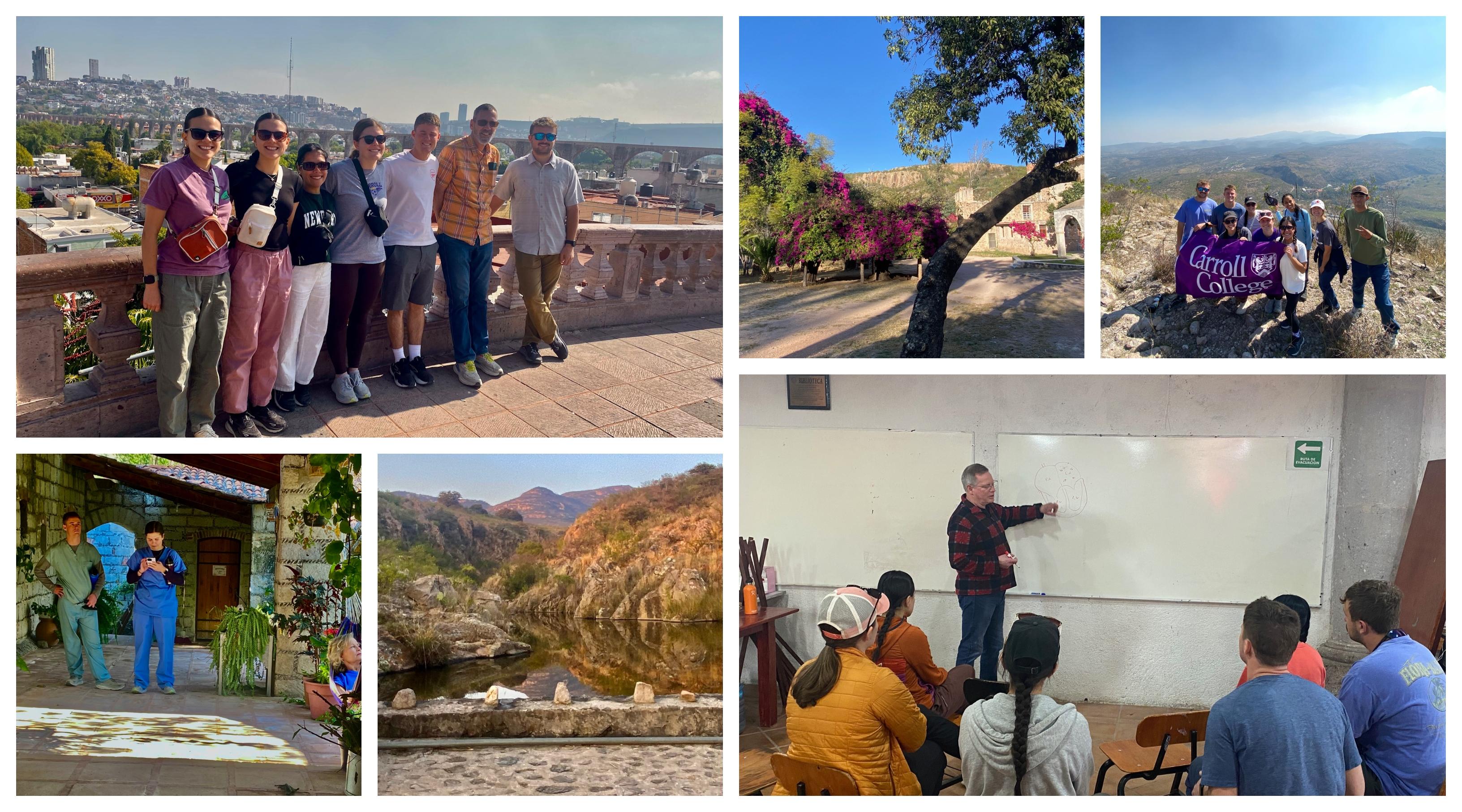 Collage of photos from Mexico