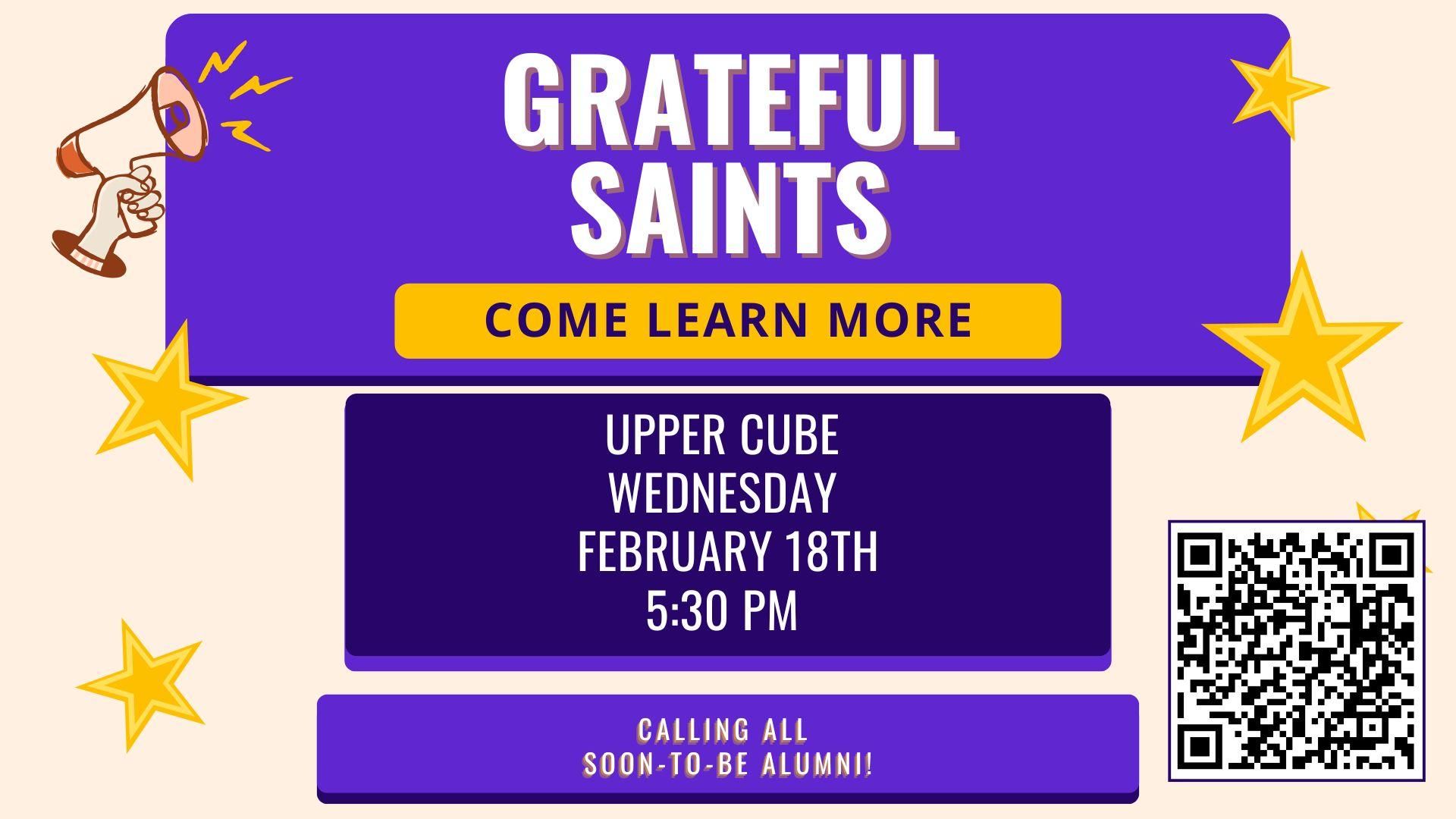 Grateful Saints Kickoff Event