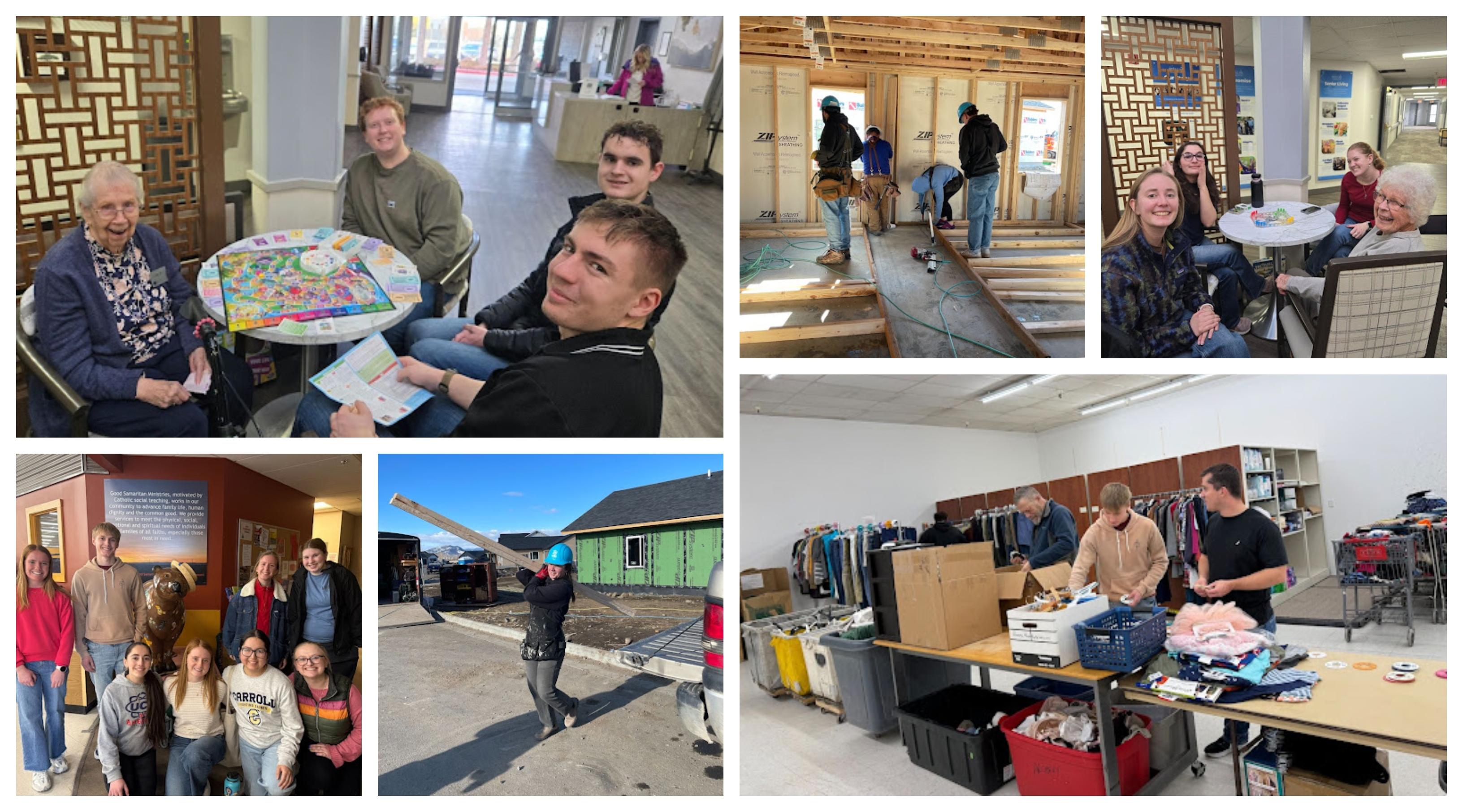 photos of service saturday activities