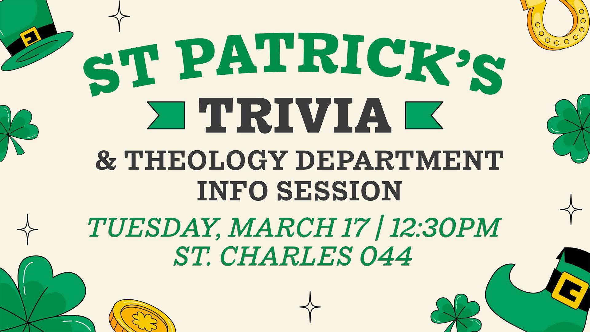 St. Patrick's Day Theology Event