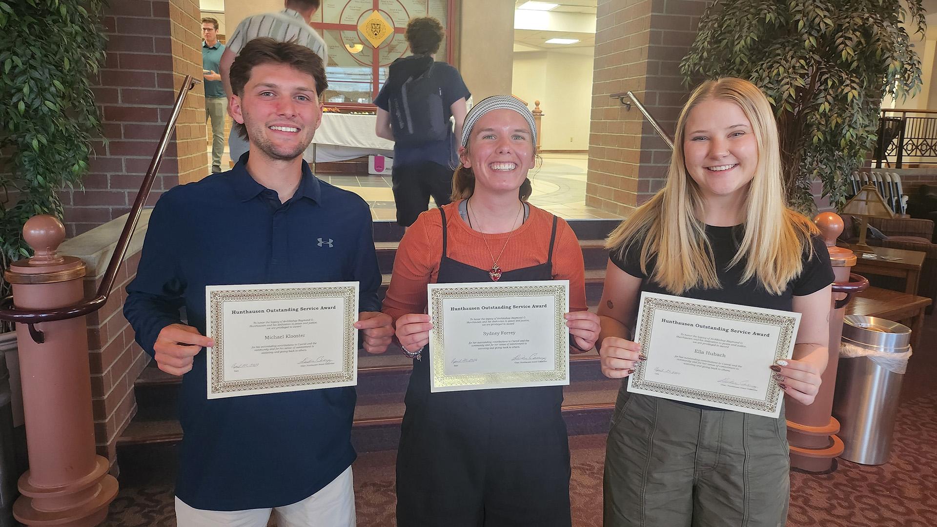 Hunthausen Award Students