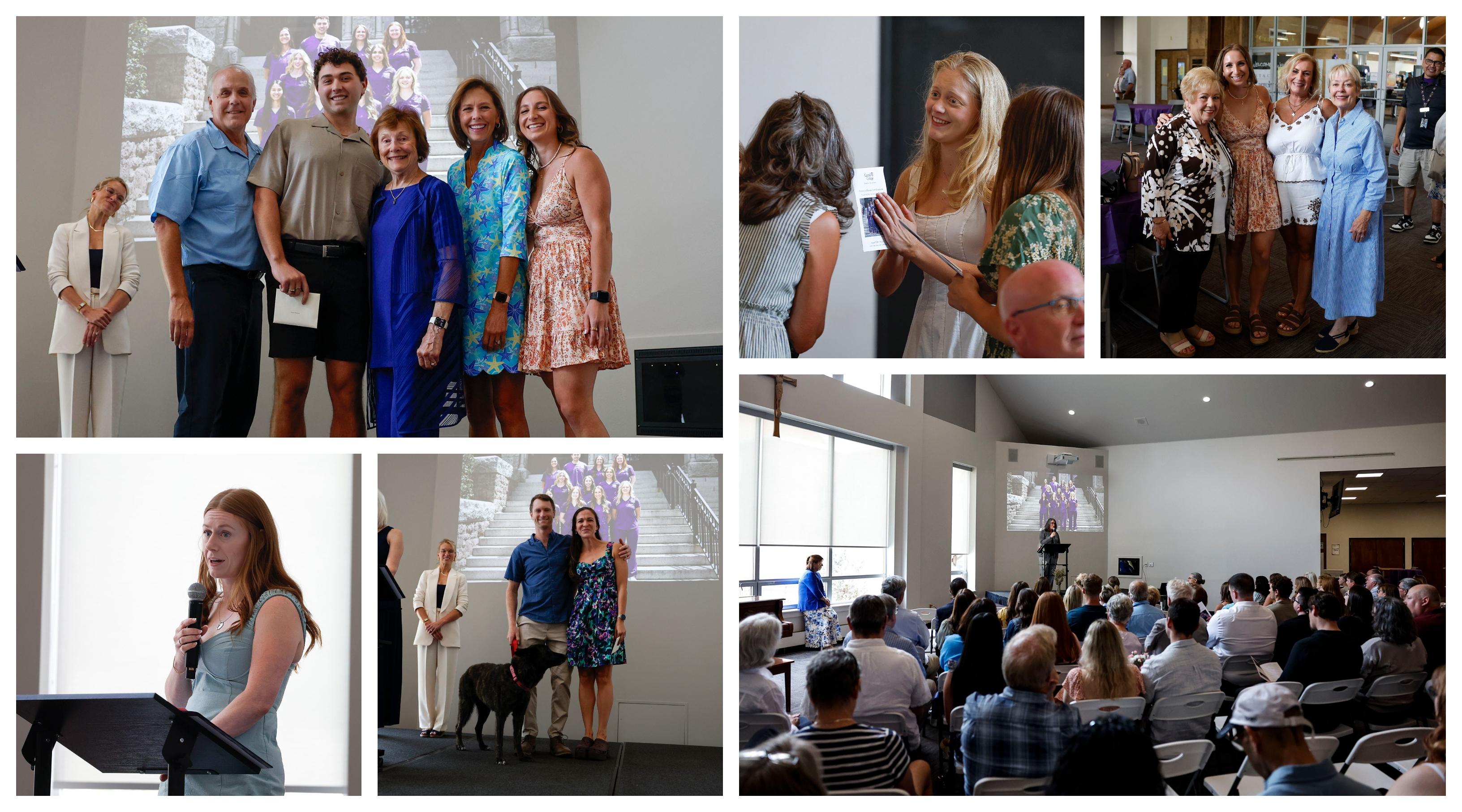 Collage of ANCU 2026 Pinning Ceremony