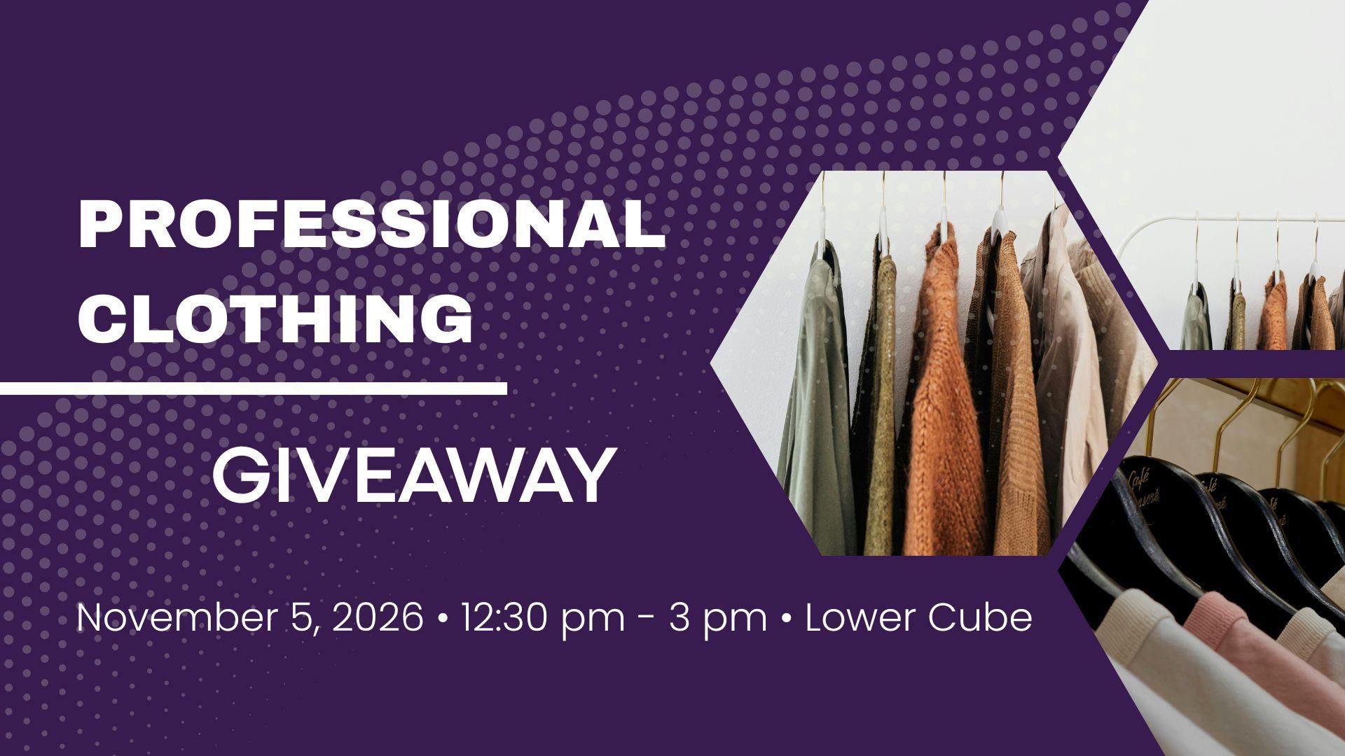 Professional Clothing Giveaway for Students at Carroll College