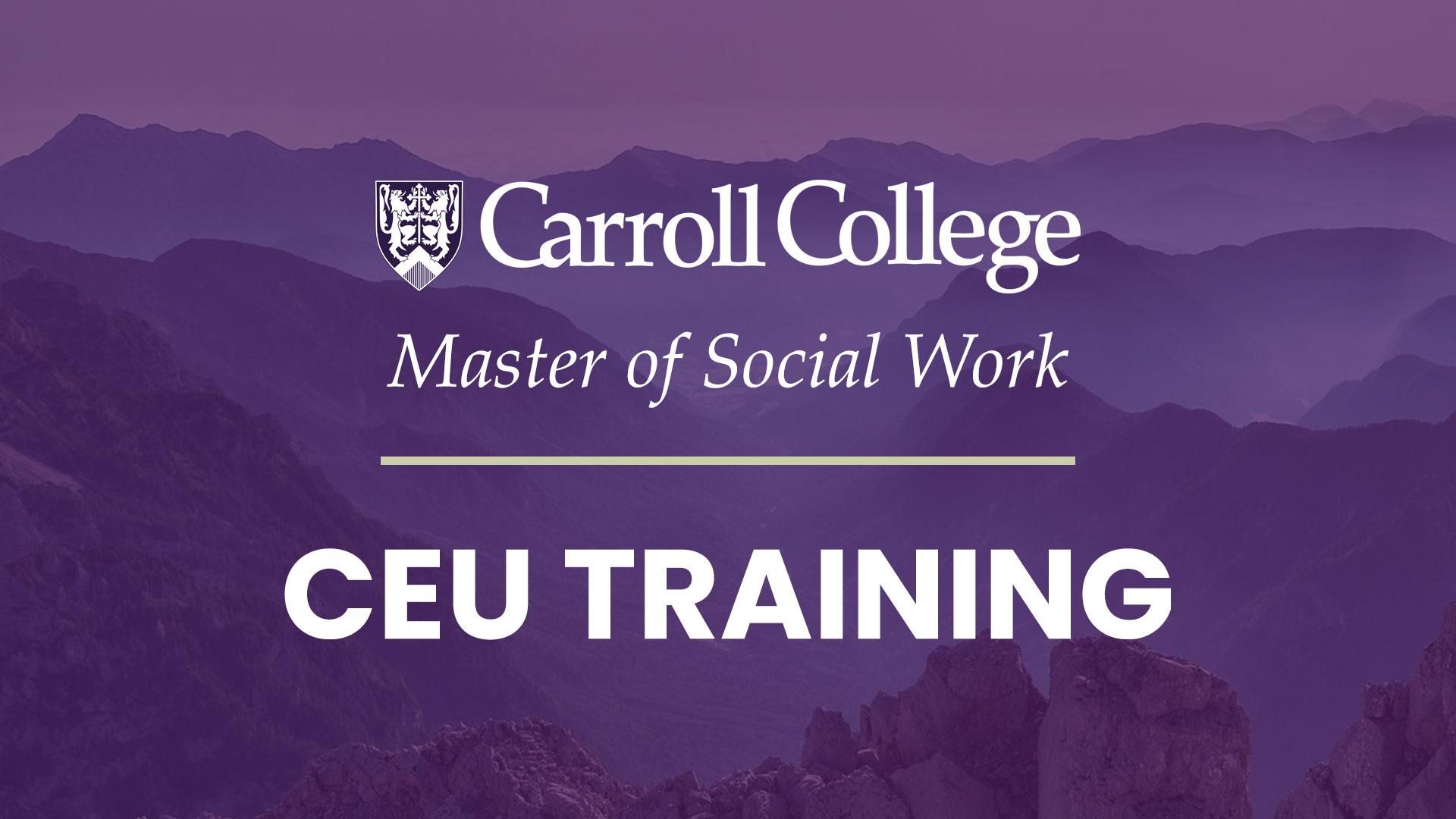 MSW CEU Training